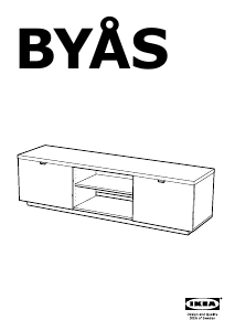 Manuál IKEA BYAS Televizní stolek