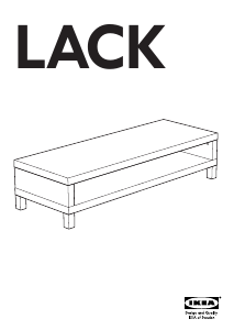 Priročnik IKEA LACK TV-element
