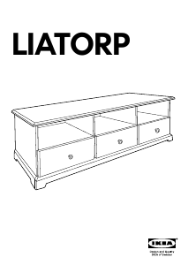 Käyttöohje IKEA LIATORP Tv-taso