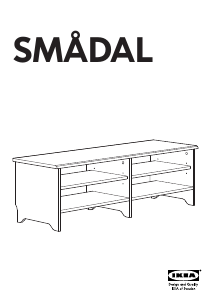 Mode d’emploi IKEA SMADAL Banc TV