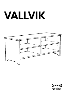 Használati útmutató IKEA VALLVIK TV-asztal