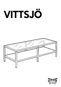 Brugsanvisning IKEA VITTSJO TV-møbel