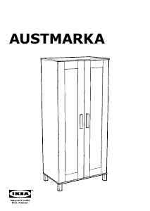 Használati útmutató IKEA AUSTMARKA Gardrób