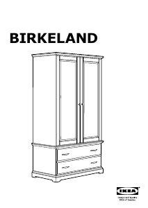 Manuál IKEA BIRKELAND Šatní skříň