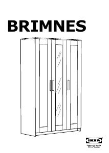 Руководство IKEA BRIMNES (3 doors) Гардероб