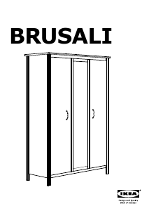 Manuál IKEA BRUSALI Šatní skříň