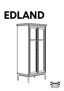 Manuál IKEA EDLAND Šatní skříň