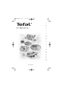 كتيب Tefal PY300312 Crepiers جهاز عمل الكريب