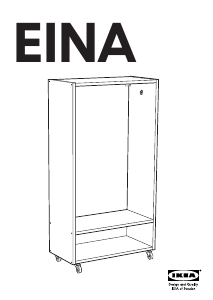 Bruksanvisning IKEA EINA Garderobeskap