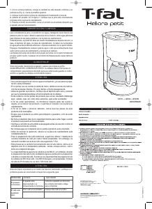 Manual de uso Tefal CM321DMX Heliora Petit Máquina de café