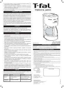 Manual de uso Tefal CM3215MX Heliora Petit Máquina de café