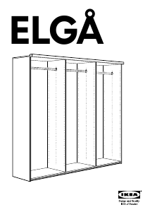 Bruksanvisning IKEA ELGA Garderobeskap