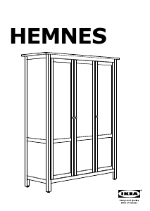 Priručnik IKEA HEMNES (3 doors) Garderobni ormar