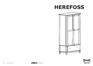 Priručnik IKEA HEREFOSS Garderobni ormar