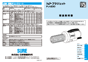 説明書 シュアー PJ-230 ヒートガン