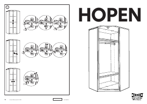 Mode d’emploi IKEA HOPEN (Corner) Armoire