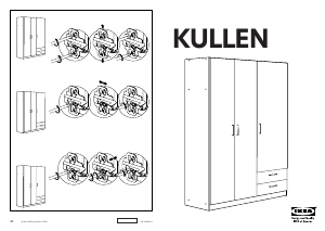 Bruksanvisning IKEA KULLEN Garderobeskap