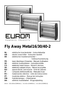 Käyttöohje Eurom Fly Away Metal 40-2 Tuholaiskarkotin