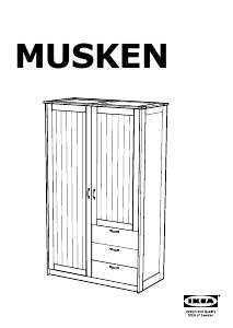 Manual de uso IKEA MUSKEN Armario