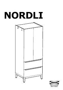 Vadovas IKEA NORDLI Drabužių spinta