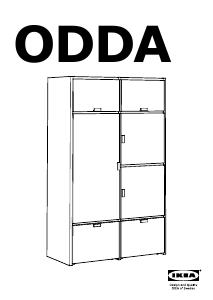 Brugsanvisning IKEA ODDA Garderobeskab