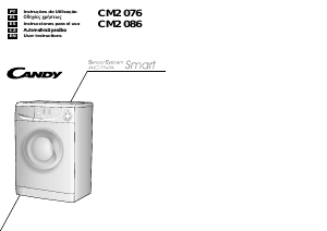 Manual Candy CM 2076-18S Máquina de lavar roupa