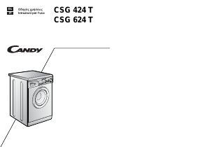 Manuale Candy CSG 424 T Lavatrice