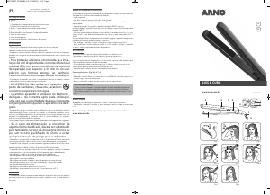 Manual Arno SF4403B0 Liss & Curl Alisador de cabelo