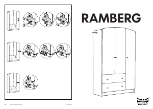 كتيب خزانة ملابس RAMBERG إيكيا