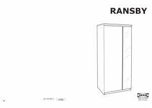 Käyttöohje IKEA RANSBY Vaatekaappi