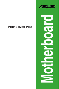 説明書 エイスース PRIME H270-PRO マザーボード
