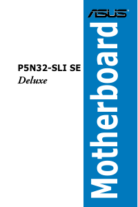 Bedienungsanleitung Asus P5N32-SLI SE Deluxe Hauptplatine
