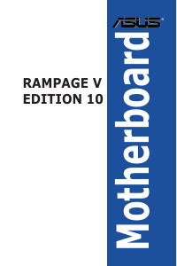 Bedienungsanleitung Asus ROG RAMPAGE V EDITION 10 Hauptplatine