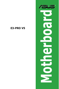 Manual Asus E3-PRO V5 Motherboard