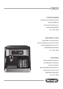 Manual de uso DeLonghi COM530M Máquina de café