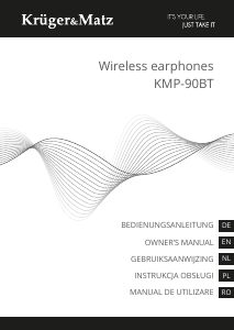 Manual Krüger and Matz KMP90BT Headphone