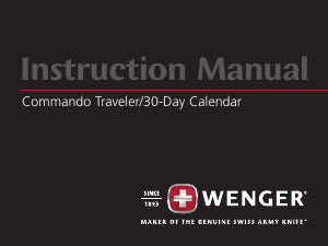 Manual Wenger Commando 30 Day Calendar Watch