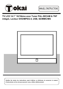 Mode d’emploi Tokaï LTL-1411 Téléviseur LCD