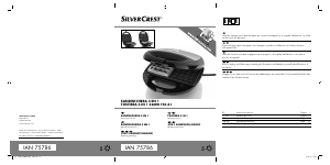 Manual de uso SilverCrest SSMW 750 A1 Grill de contacto