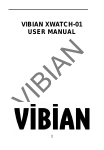 Manual Vibian xWatch-01 Smart Watch