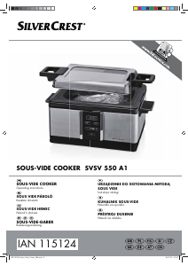 Návod SilverCrest IAN 115124 Sous-vide hrniec