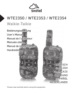 Mode d’emploi Switel WTE2354 Talkie-walkie