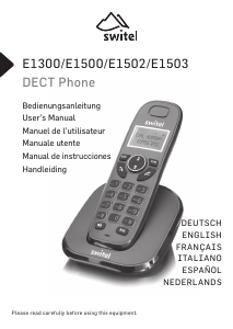 Manuale Switel E1502 Telefono senza fili