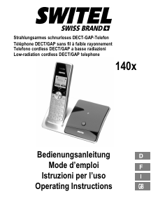 Bedienungsanleitung Switel DF1403 Schnurlose telefon