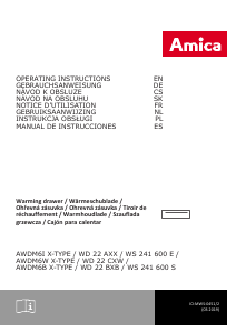 Manual Amica AWDM6B X-Type Warming Drawer