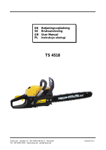 Manual Texas TS 4518 Chainsaw