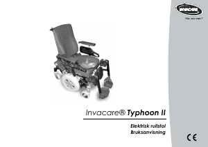 Bruksanvisning Invacare Typhoon II Elektrisk rullstol