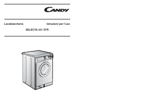 Manuale Candy SELECTA 431 XTR Lavatrice