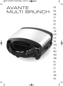 Manual Tefal SW605816 Avante Multi Brunch Grelhador de contacto