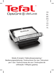Manual de uso Tefal GC707D16 OptiGrill+ Deluxe Grill de contacto